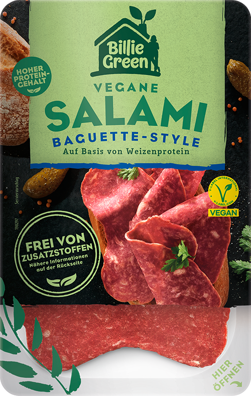 Billie-Green Salami Baguette klein